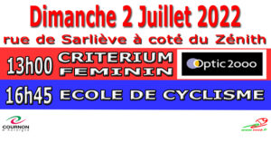 CRITERIUM FEMININ ET ECOLE DE CYCLISME @ Circuit de 1,2 km
